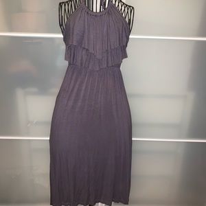 Cotton like halter tie dress